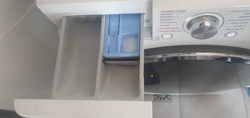 pralka nie pobiera płynu do płukania